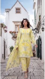 3 Piece Unstitched Printed Salwar Kameez - 01