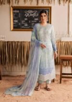 Unstitched Light Blue Color Suit - 001