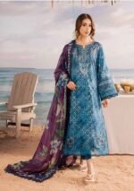 Unstitched Dark Sea Green Color Luxury Salwar Suit - 003