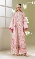 3-Pieces Unstitched Pink Salwar Kameez with Dupatta - SS003