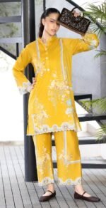 Yellow Color Ready to Wear Cord Set - SS04
